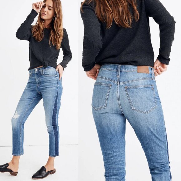 Madewell Tall High-Rise Slim Boyjean Raebrook Size 27 Denim 27T Style KE238 Jean - Picture 2 of 16